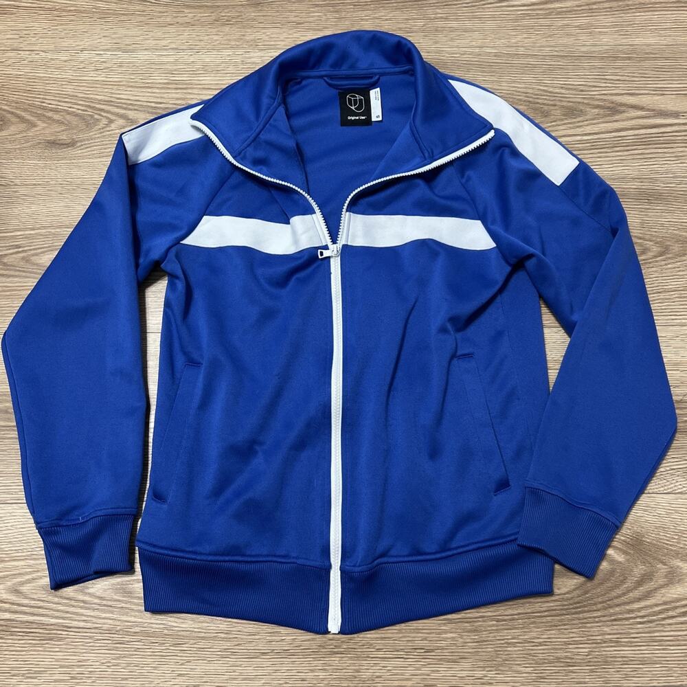 Original Use Men's Blue Long Sleeve Full Zip Pockets Jacket Size Small (A21)